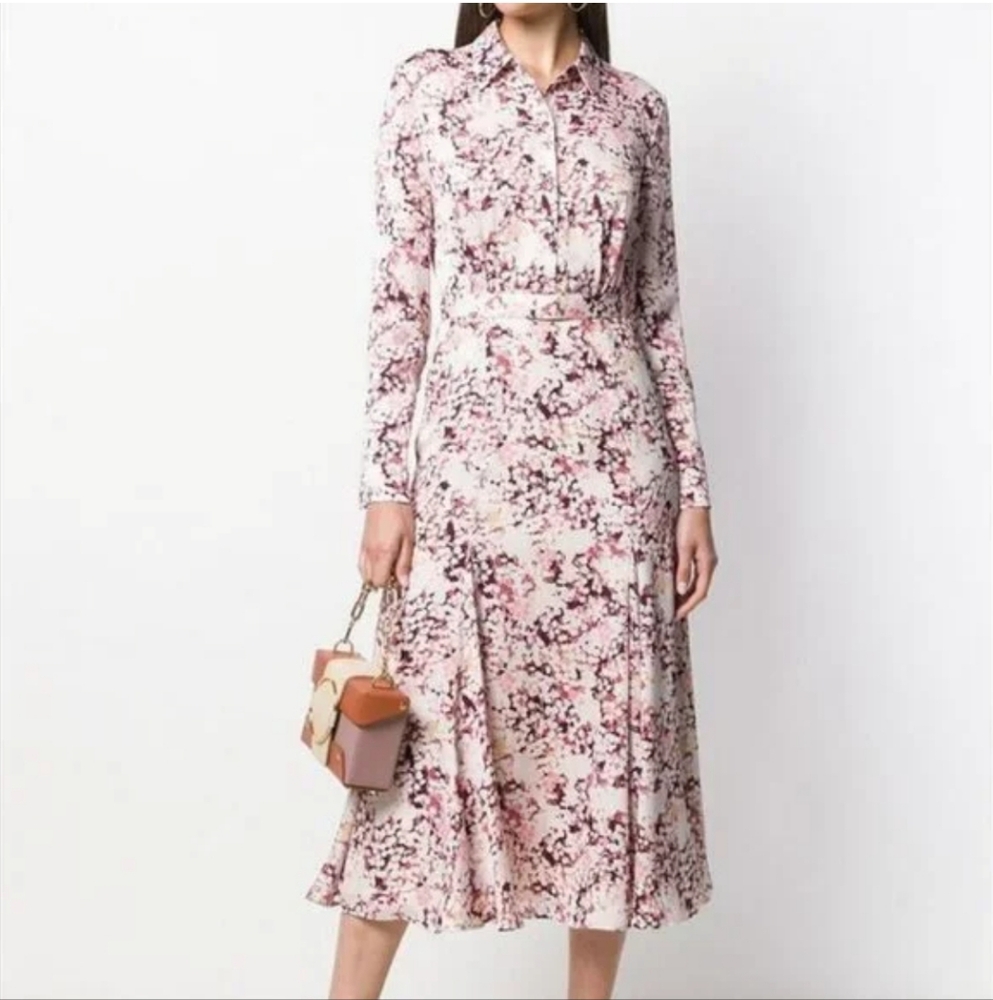 EQUIPMENT Floral Pink Maxi Dress Size 6